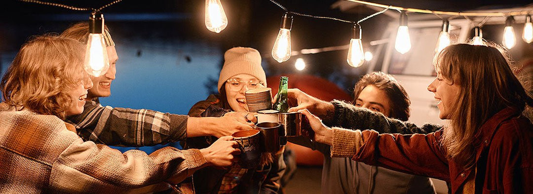 Gezellig feest in de winter