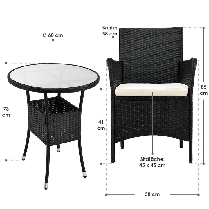 Polyrattan balkonset Bayamo