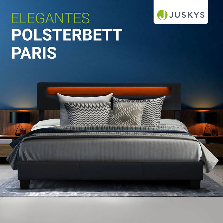 Gestoffeerd bed Paris