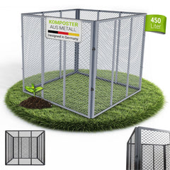 Metalen composter voor tuinafval