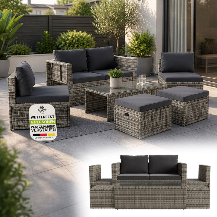 Polyrattan lounge Salou