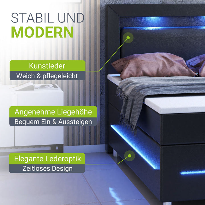 Boxspringbed Norfolk - kunstleer