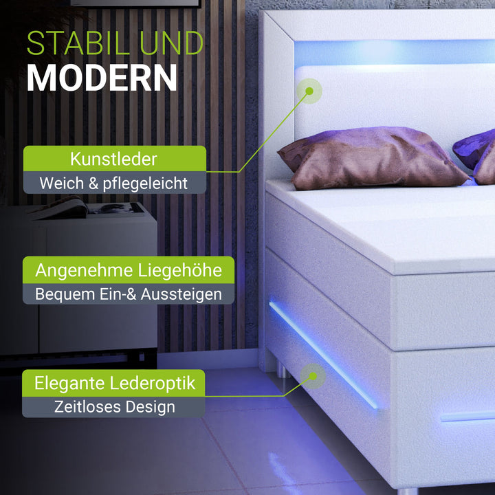 Boxspringbed Norfolk - kunstleer