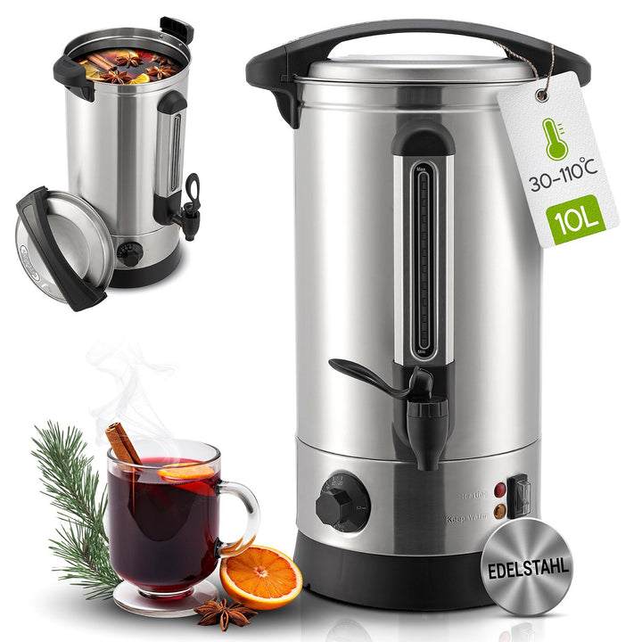 Glühwein kooktoestel Teramo 7l of 10l