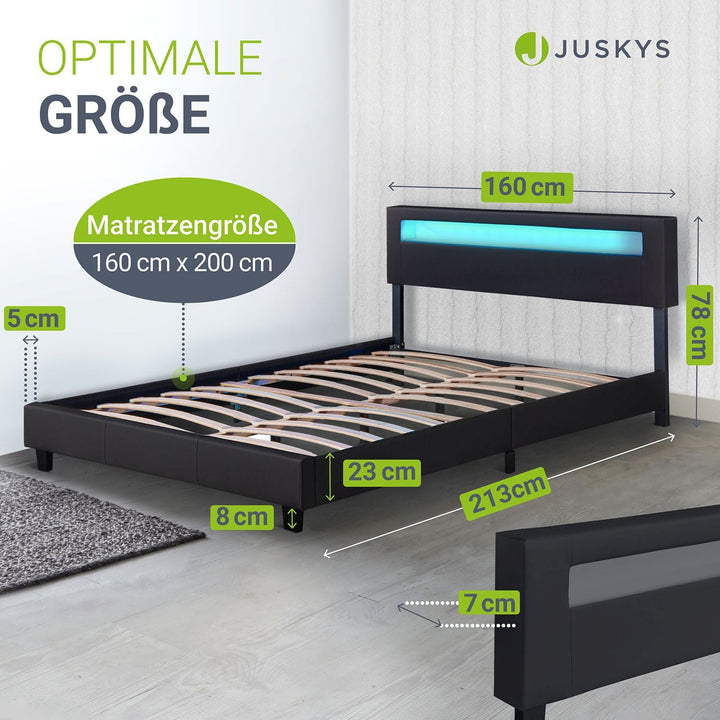 Gestoffeerd bed Paris