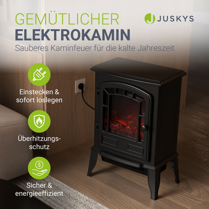 Elektrische open haard 2000W met vlameffect