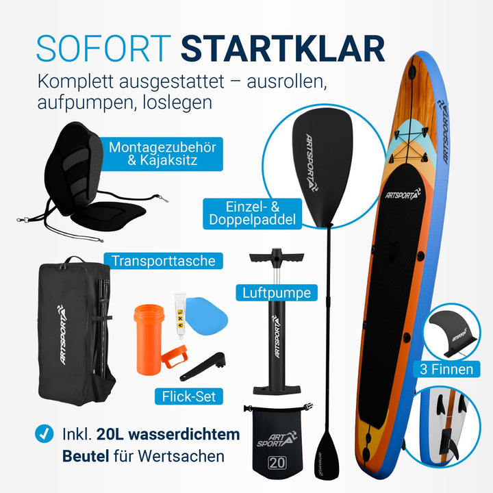 Staan Up Paddling Board met kajakstoel