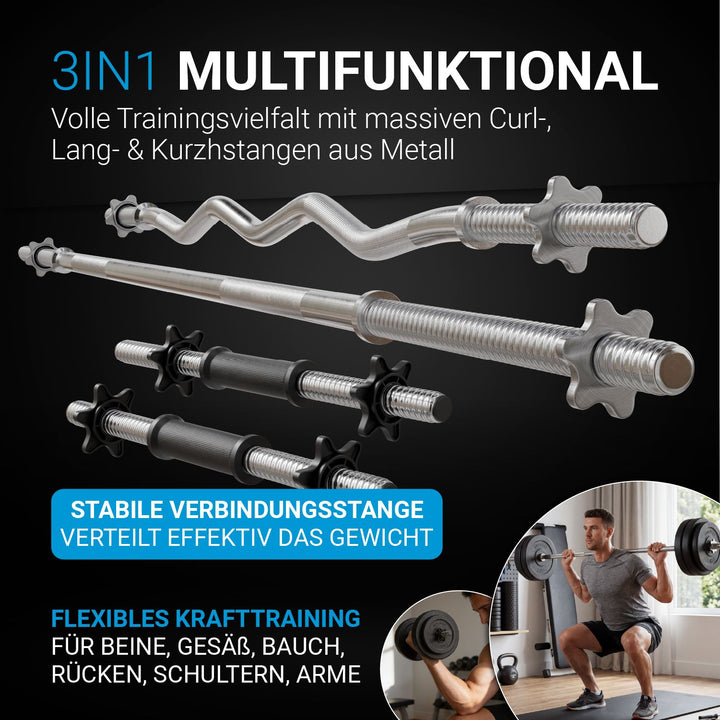 3in1 halterset 60kg