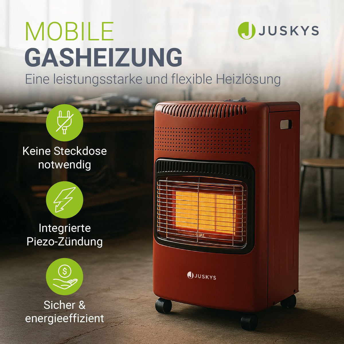 Gaskachel voor binnen
