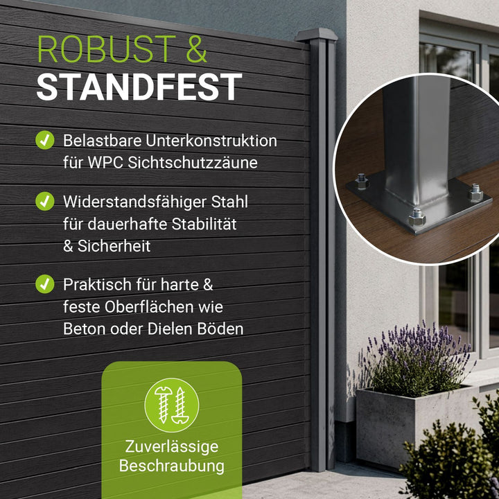 Opschroefhuls tbv WPC hekelementen