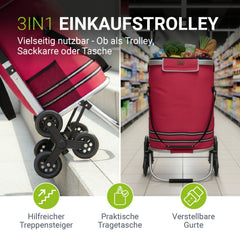 Trapklimmer met boodschappentrolley