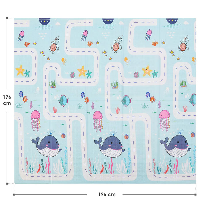 Speelmat 180 x 200 cm met diverse diermotieven