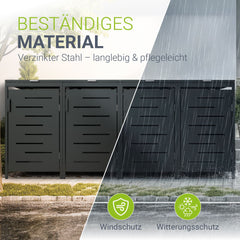 Metalen vuilnisbak doos Arel