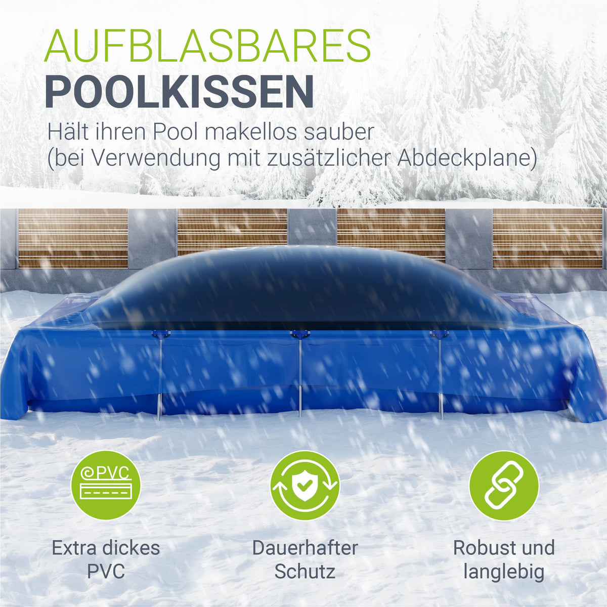 Opblaasbaar zwembadkussen