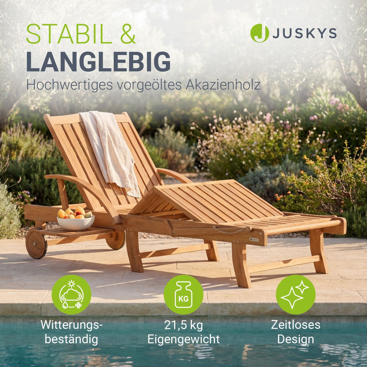 Opvouwbare tuinligstoel SunScape