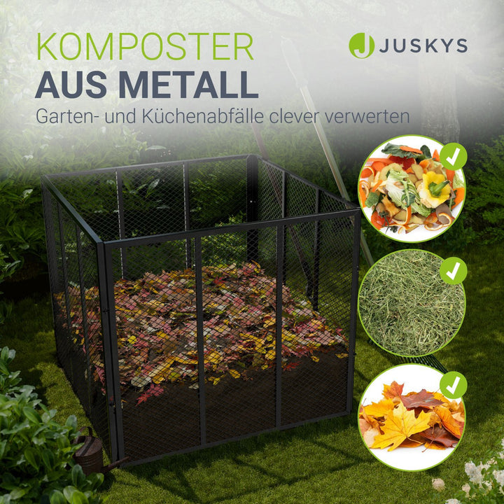 Metalen composter voor tuinafval