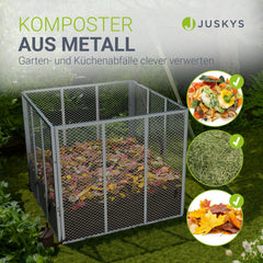 Metalen composter voor tuinafval