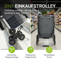 Trapklimmer met boodschappentrolley