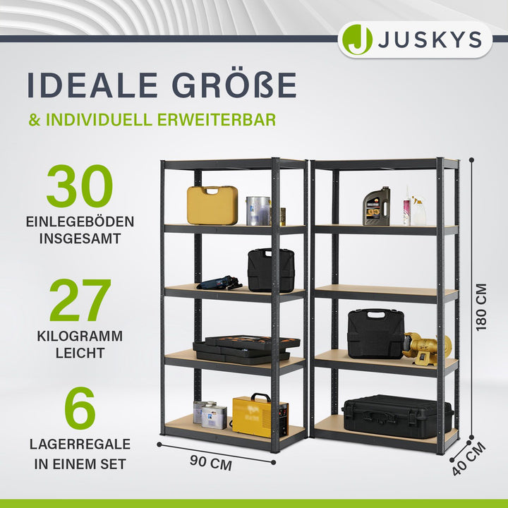 Opbergrek Basic 2er bis 8er Set 180 x 90 x 40 cm