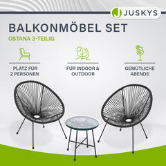 Balkonmeubelset Ostana 3-teilig