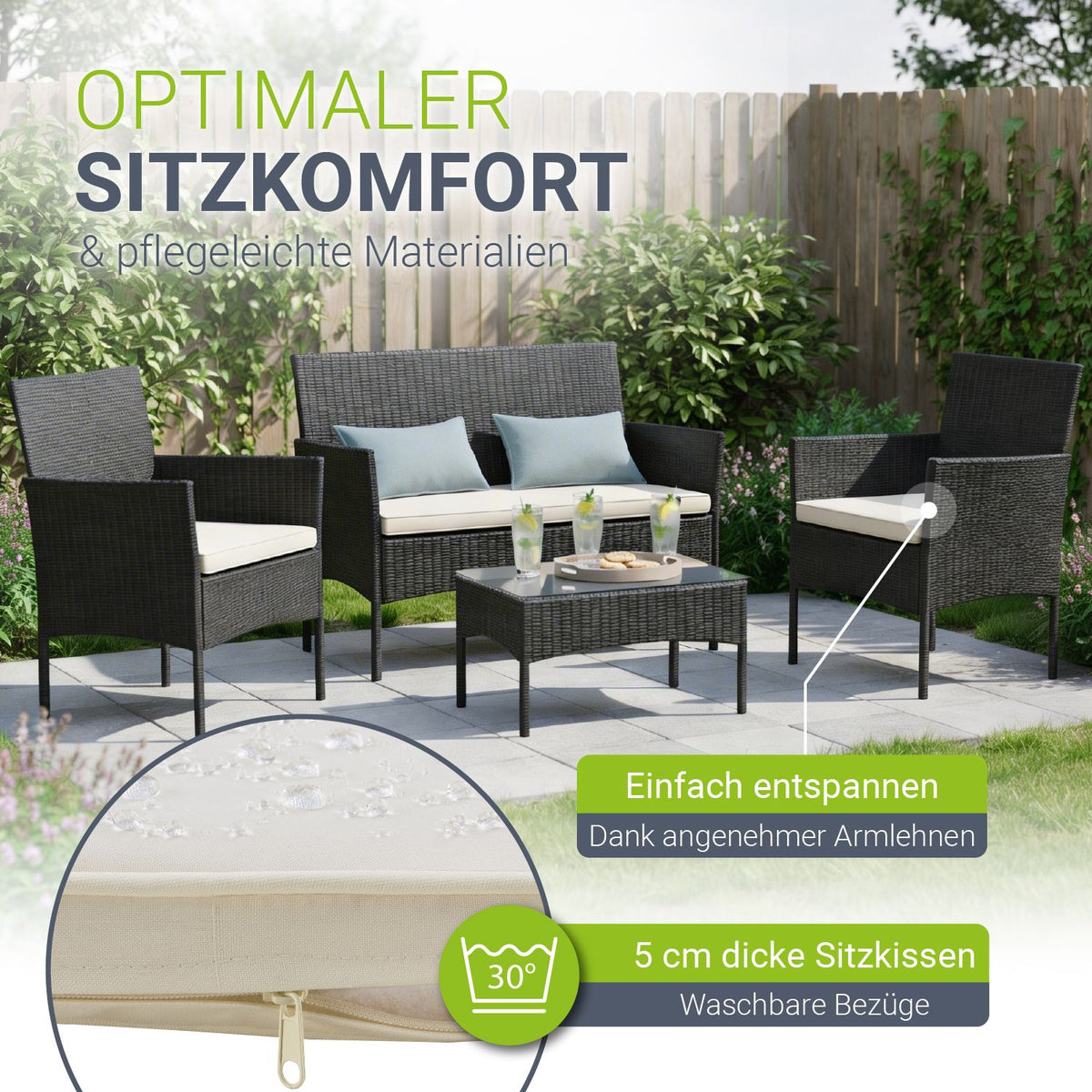 Polyrattan zitgroep Fort Myers