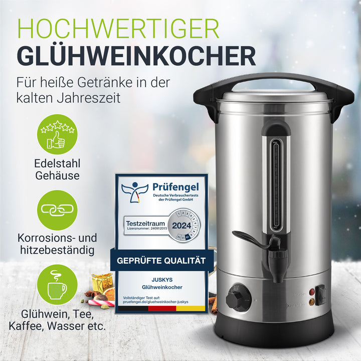 Glühwein kooktoestel Teramo 7l of 10l