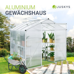 Aluminium kas met fundering