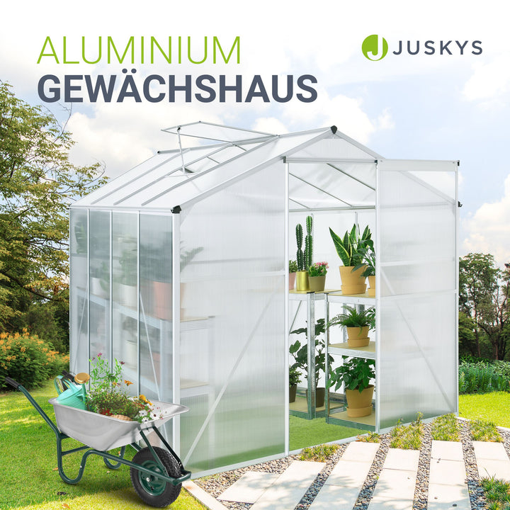 Aluminium kas met fundering