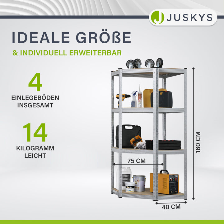 Hoekplank Corner Easy 160 x 75 x 40-75 cm