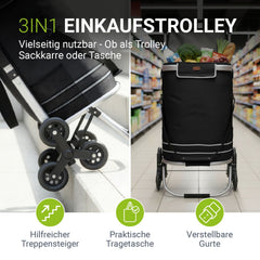 Trapklimmer met boodschappentrolley