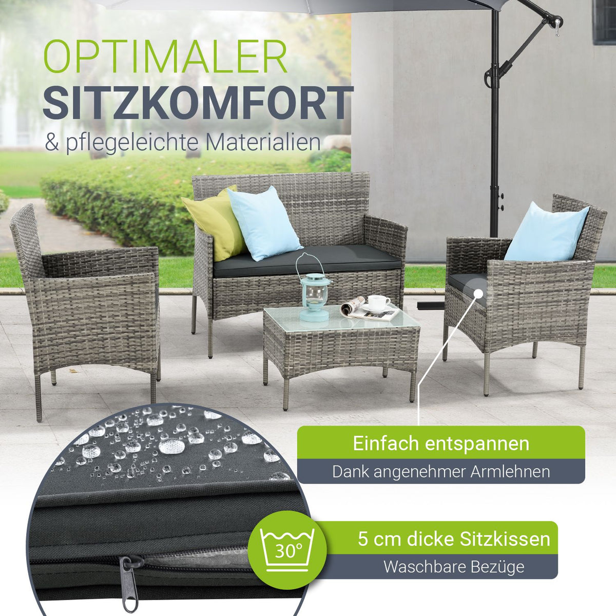 Polyrattan zitgroep Fort Myers
