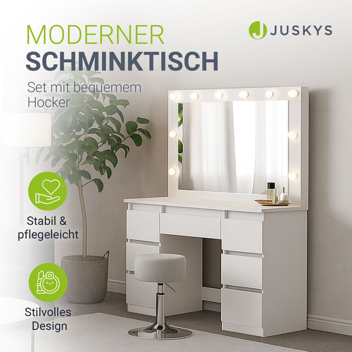 Make-uptafel met spiegel Lilia