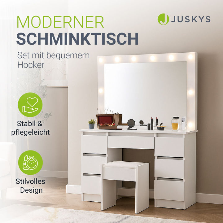 Make-uptafel met spiegel Lilia
