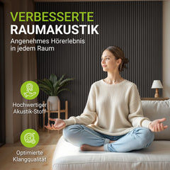 Akoestische panelen houtlook 4er Set