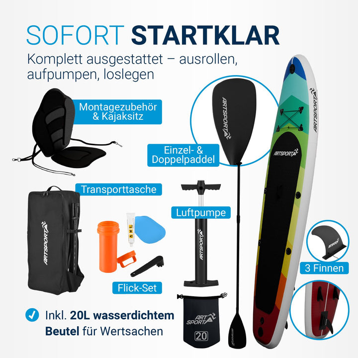 Staan Up Paddling Board met kajakstoel