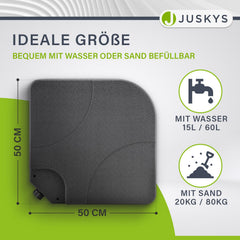 Paraplu gewicht 4er Set Quad