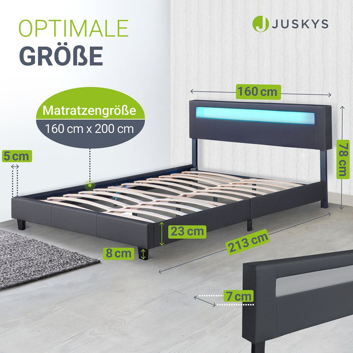 Gestoffeerd bed Paris