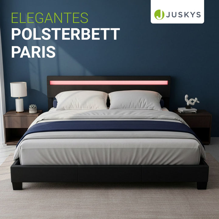 Gestoffeerd bed Paris
