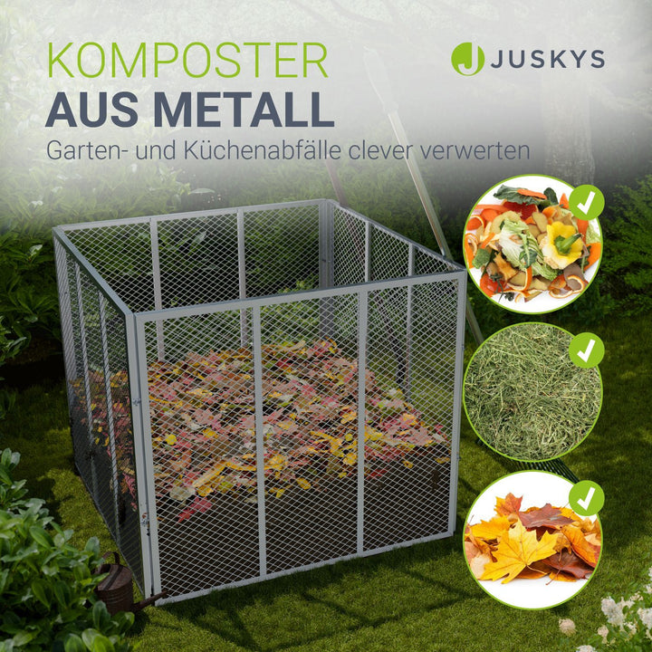 Metalen composter voor tuinafval