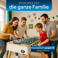 Tafelvoetbaltafel voor kinderen en volwassenen