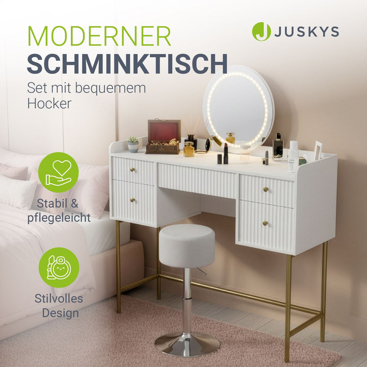 Make-uptafel met spiegel Samira