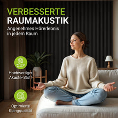 Akoestische panelen houtlook 4er Set