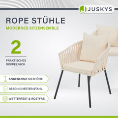 2er-Set Rope stoelen