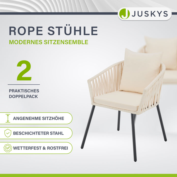 2er-Set Rope stoelen