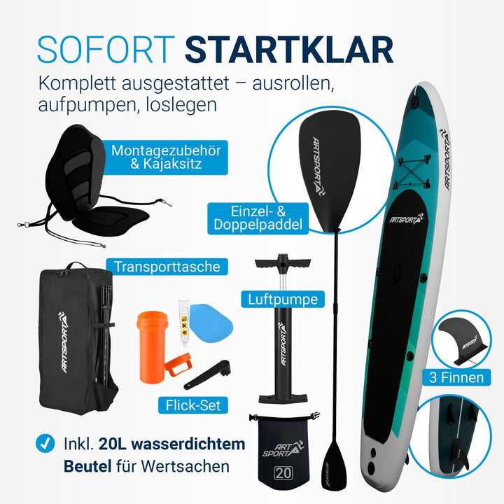 Staan Up Paddling Board met kajakstoel