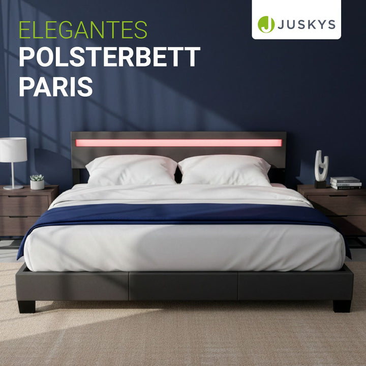 Gestoffeerd bed Paris