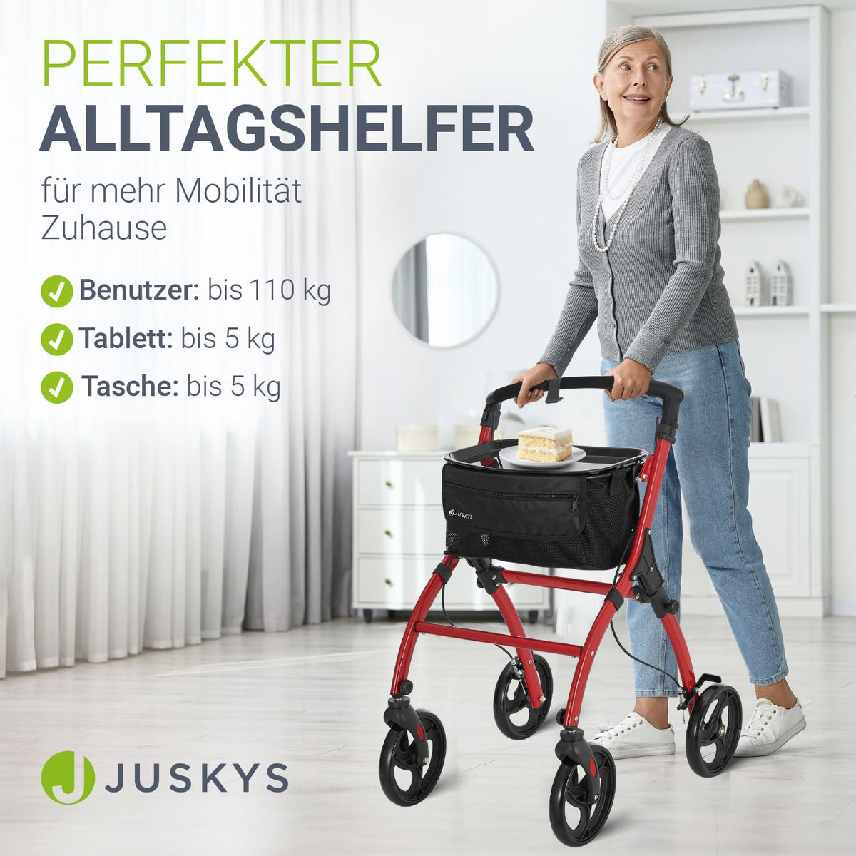 Rollator voor het appartement