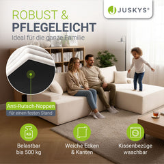 Bank Coredo met corduroy bekleding & gooi kussen