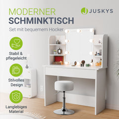 Make-uptafel Bella met kruk Tonia