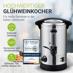 Glühwein kooktoestel Teramo 7l of 10l